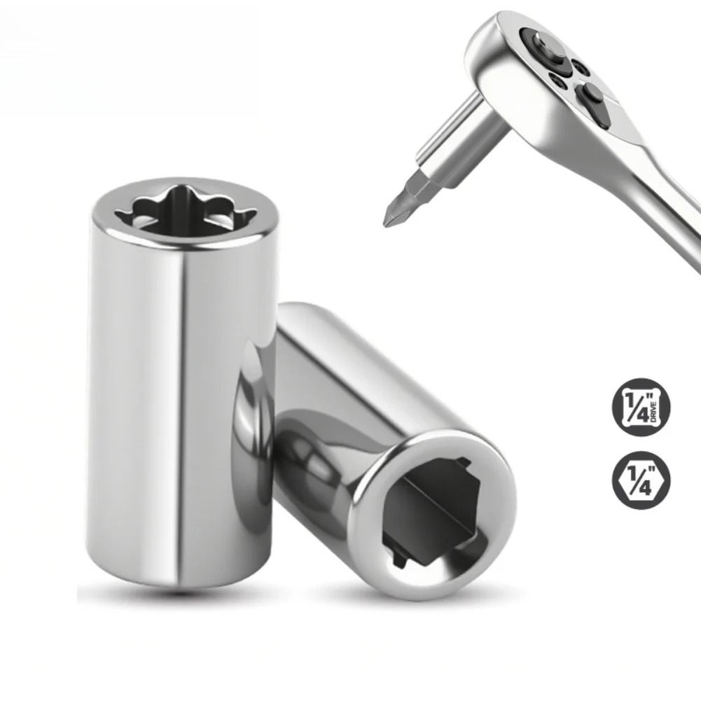 Cnc Bits - 1pc 1/4in Square Drive To 1/4
