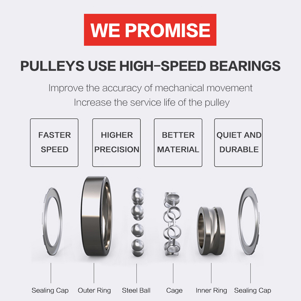 3DSWAY 12/24pcs POM Pulley Whe - V Slot Wheel ulasan dan harga