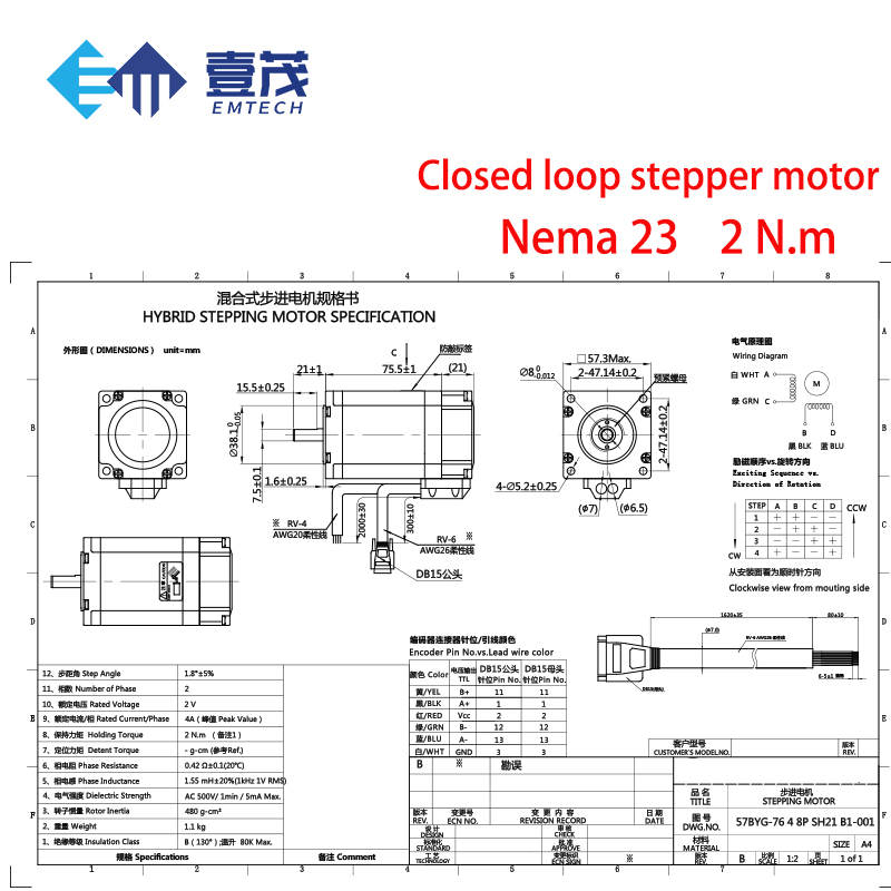 High-Performance NEMA23 Closed - Nema23 Stepper ulasan dan harga