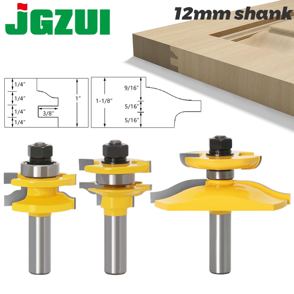3pcs 12mm Shank Rail & Stile O - End Mill Set ulasan dan harga