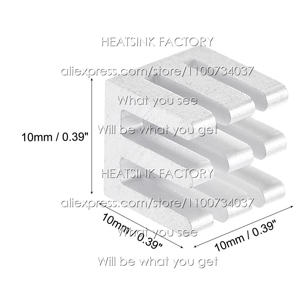 10x10x10mm Aluminum Heatsink C - Aluminium Extrusion ulasan dan harga
