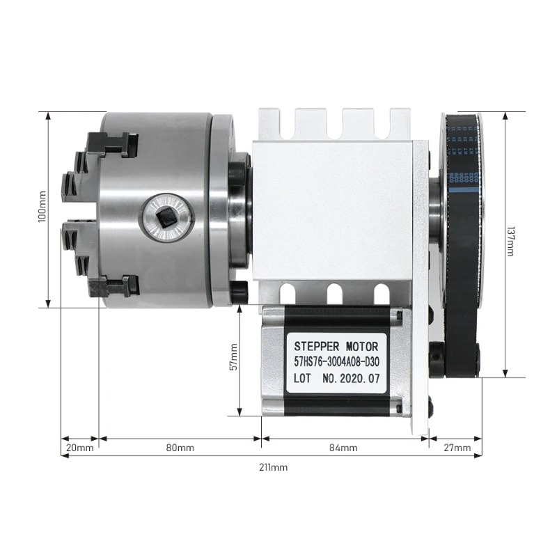 Nema 23 Stepper Motor 6:1 K12- - Cnc Router ulasan dan harga