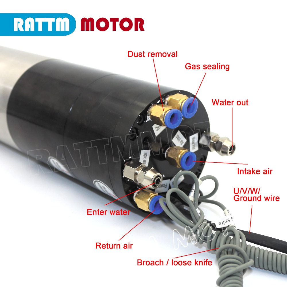 1.8KW 2.2KW ISO20 water cooled - Water Cooled Spindle ulasan dan harga