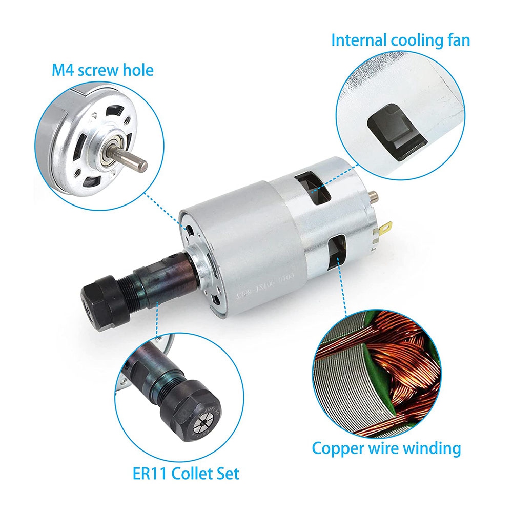 Multifunction DC Motor CNC 775 - 3018 Cnc ulasan dan harga