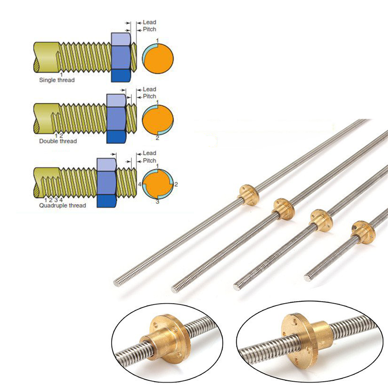 T10 Lead Screw 304 Stainless S - Lead Screw 8Mm ulasan dan harga