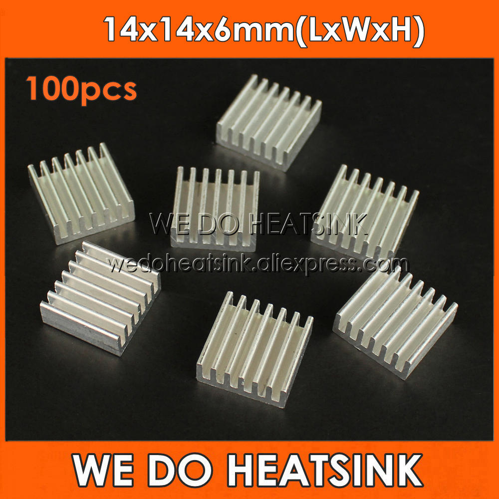 WE DO HEATSINK 100pcs 14x14x6m - Aluminium Extrusion ulasan dan harga