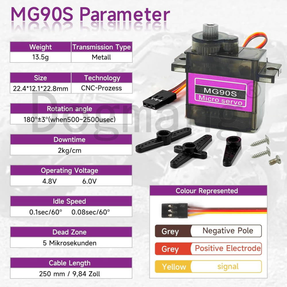 MG90S Servo 1/2/4/10/20/50 Pcs - Servo 9G ulasan dan harga