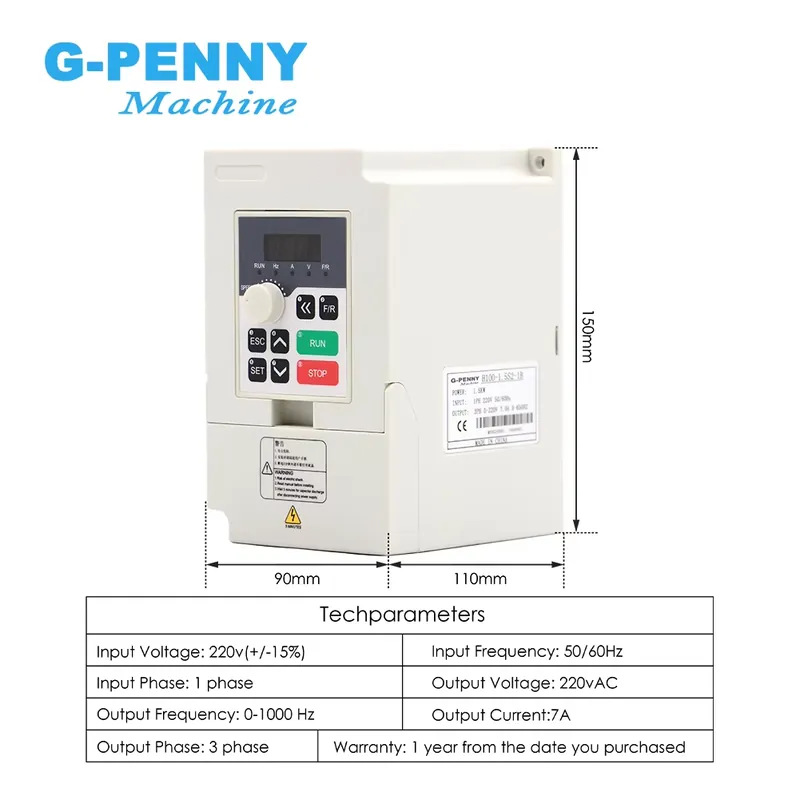 Gpenny 1.5kw ER16 D80mm Water  - Spindle Motor ulasan dan harga