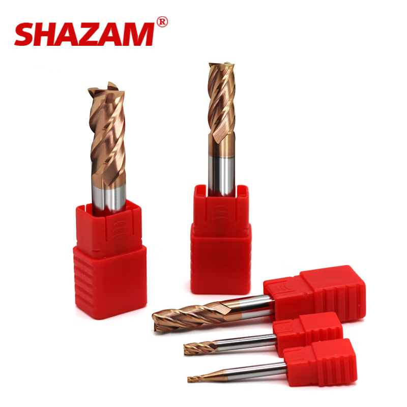 SHAZAM HRC55 4-Flute Flat End  - End Mill Set ulasan dan harga