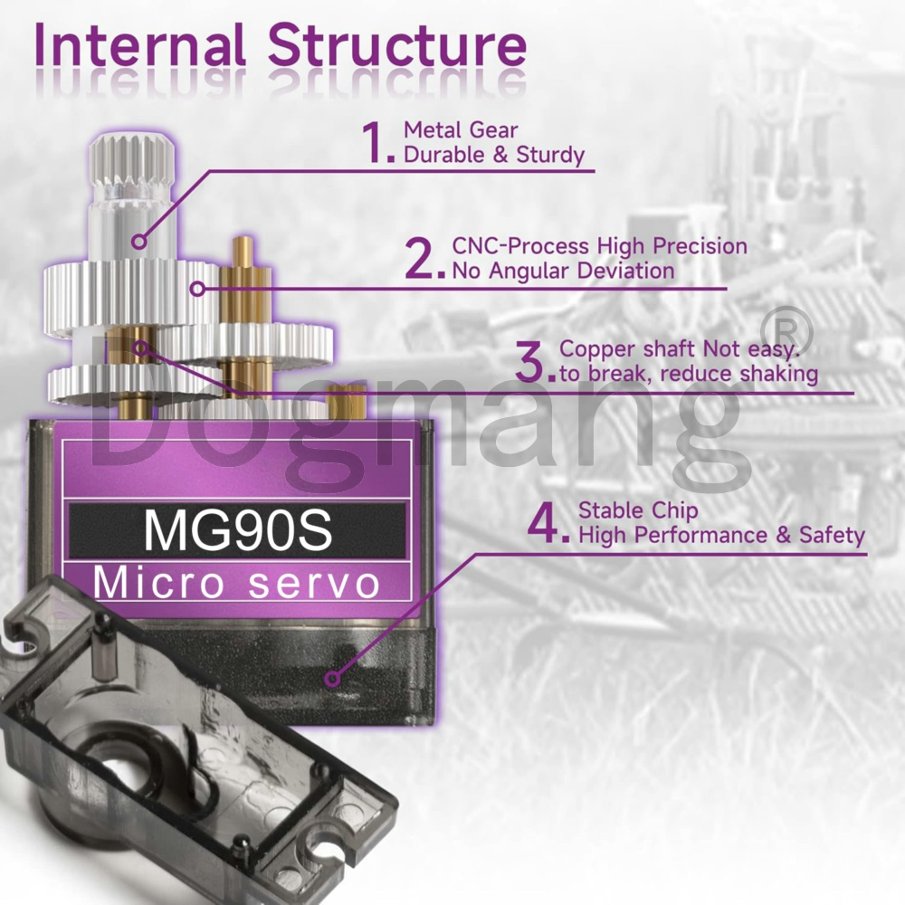 MG90S Servo 1/2/4/10/20/50 Pcs - Servo Motor ulasan dan harga